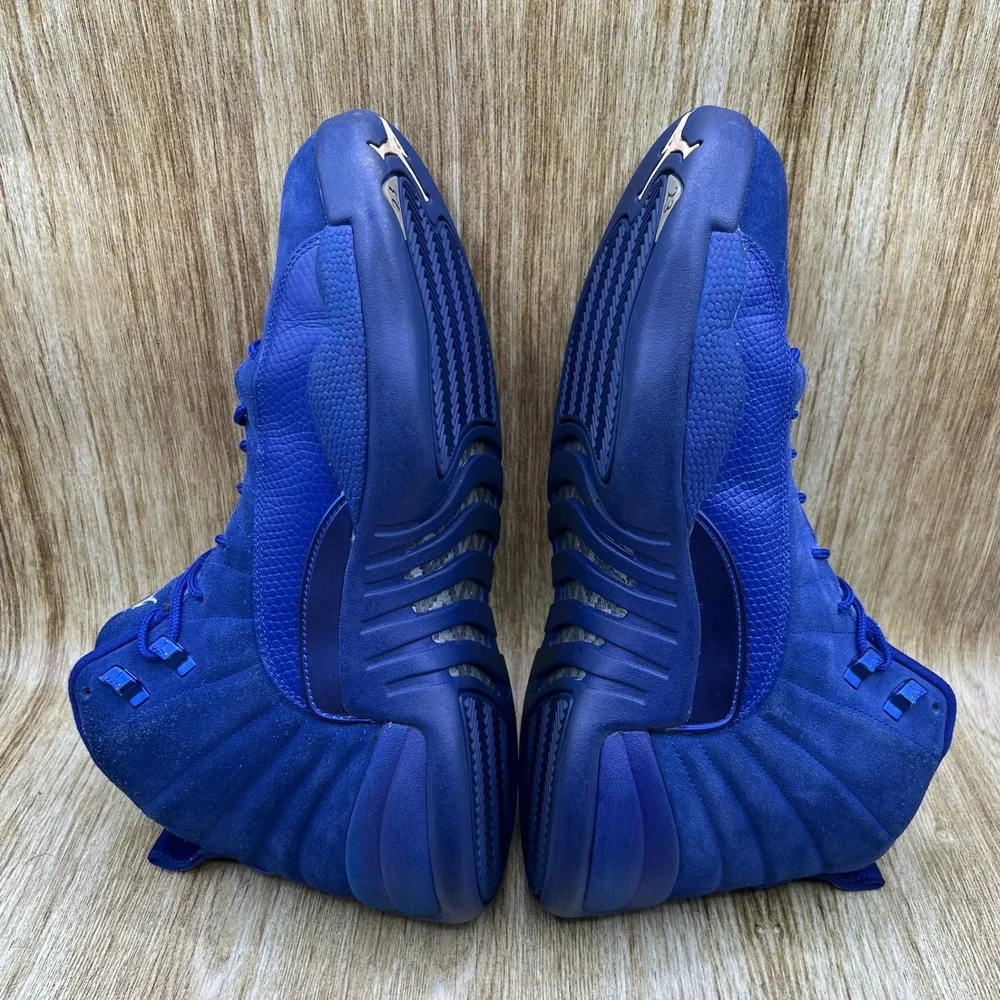 Nike Air Jordan 12 Retro Men's Size 13 Deep Royal Blue Suede Sneakers 130690-400